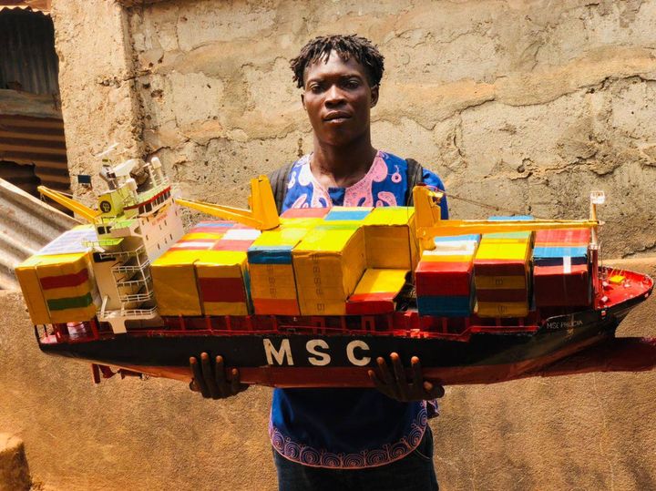 Sierra Leonean inventor built ship