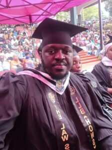 Demba Sillah Graduate with law degree
