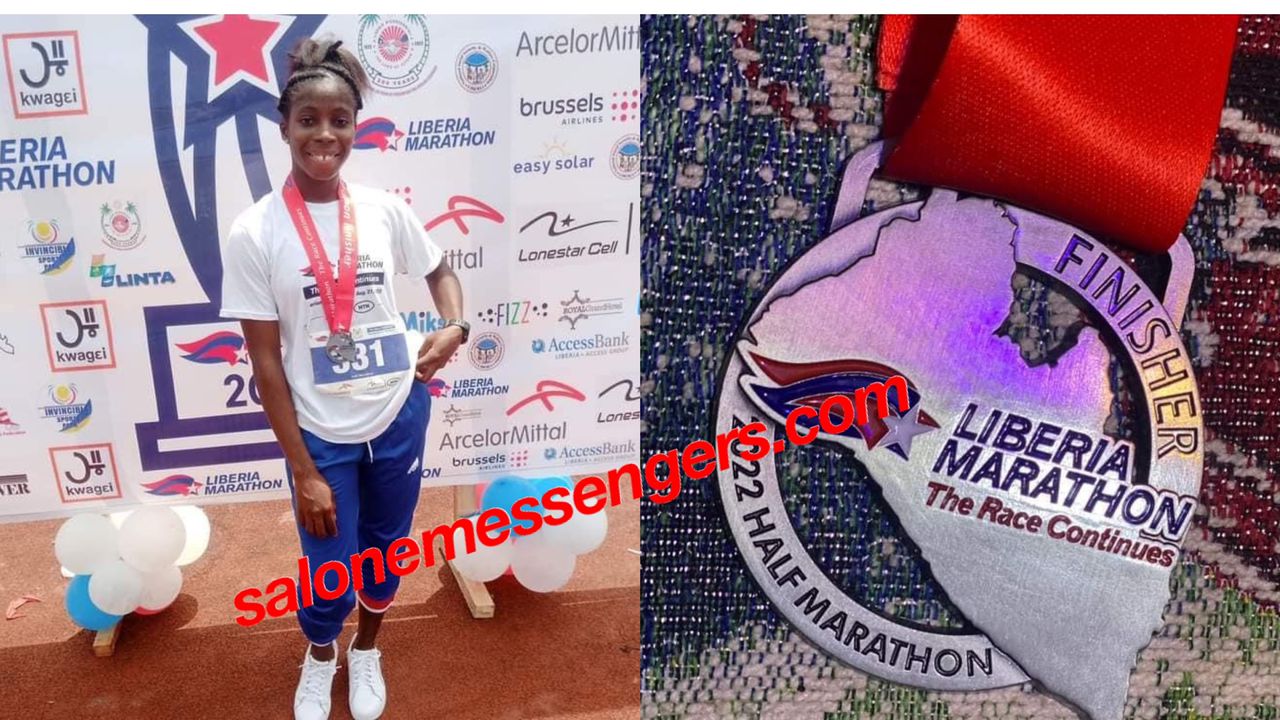 Young Saybah Kolee makes history in Liberia Marathon