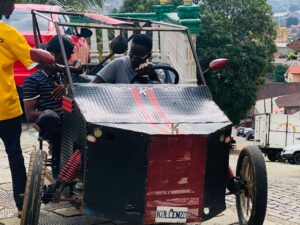 25-year-Old Young Sierra Leonean School Dropout and Okada Rider Built His Own Car From Trash