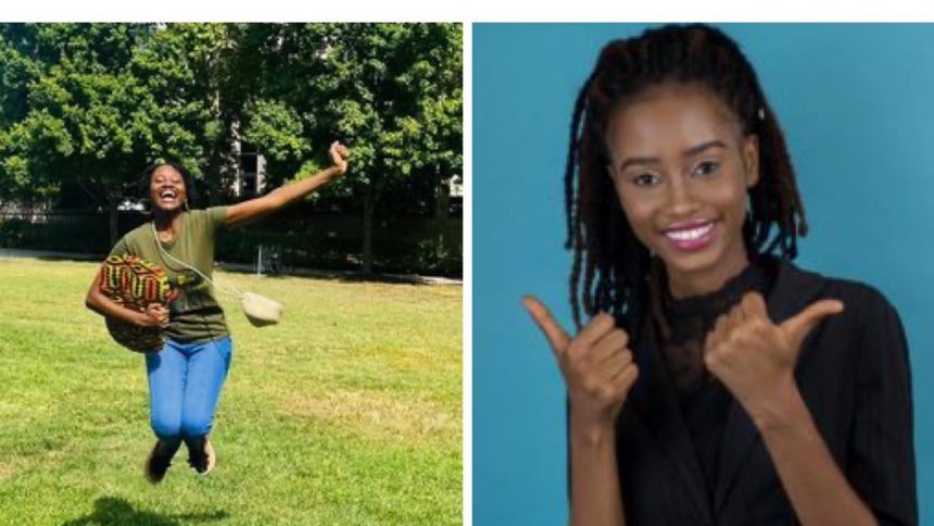 24 year old Sierra Leonean lady celebrates after passing Sierra Leone Bar Exam