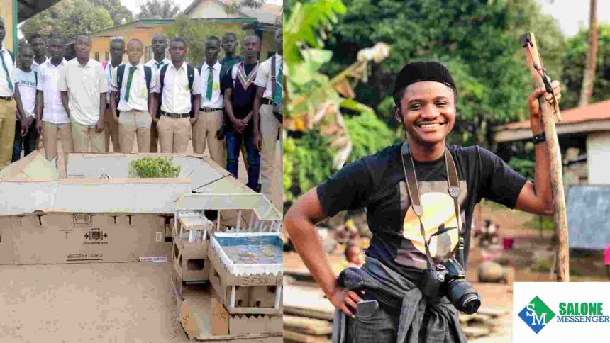 Popular Sierra Leonean Journalist Display an Artwork of St. Francis Pupils