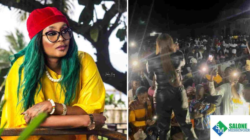 Popular Sierra Leonean female rapper star Zee shutdown Kambia Town