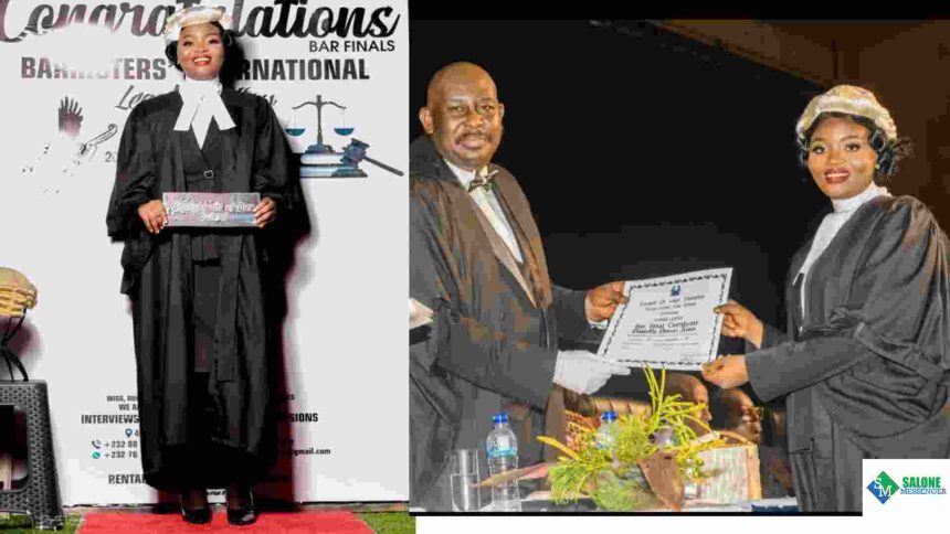 Determined Sierra Leonean young man achieves childhood dream of becoming a Lawyer, celebrates achievement