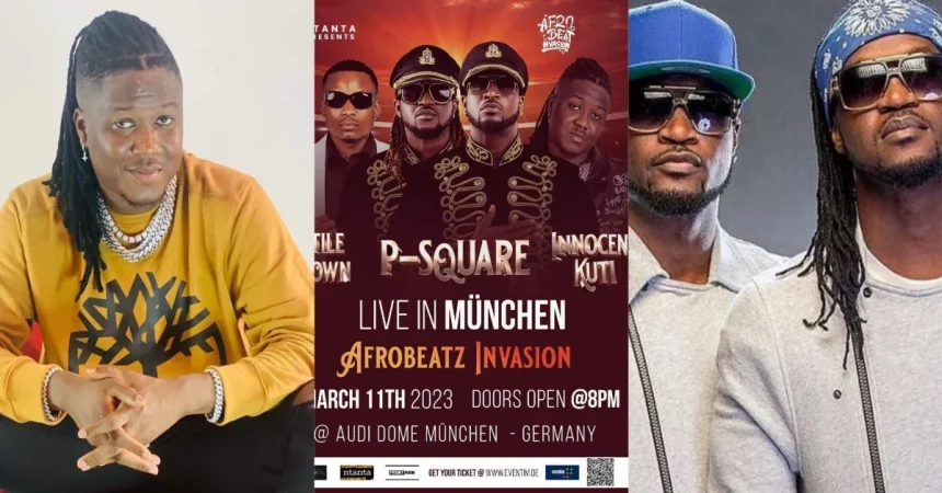 Reactions As Singer Innocent Alongside P-Square to Headline a Show in Munich, Germany
