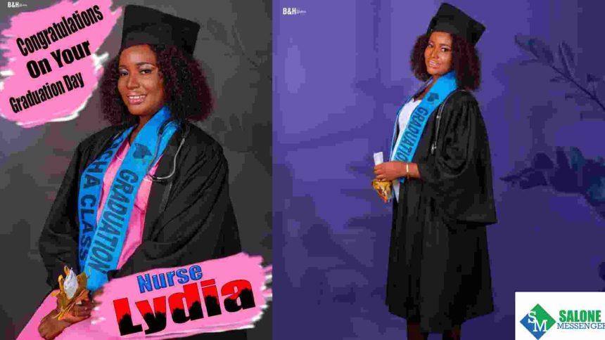 Reactions as Sierra Leonean Lady Lydia Graduate as Nurse