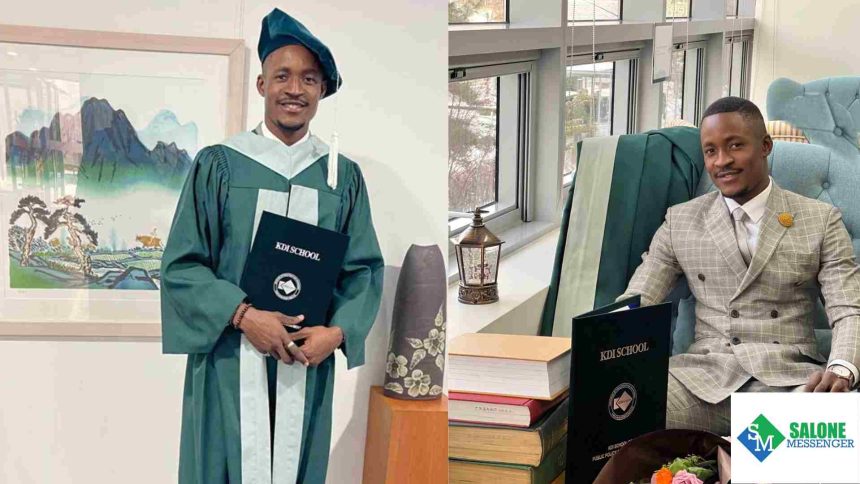 Sierra Leonean Man Celebrates After Earning His Master's In Development Policy From One Of The Best Policy Schools In The World