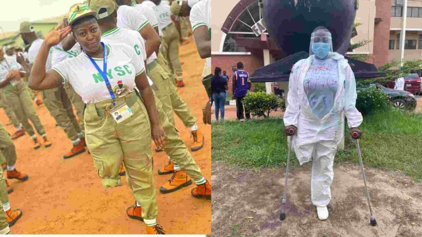 Young Nigerian Lady Whose Leg Was Amputated Graduates With Two Degrees From University