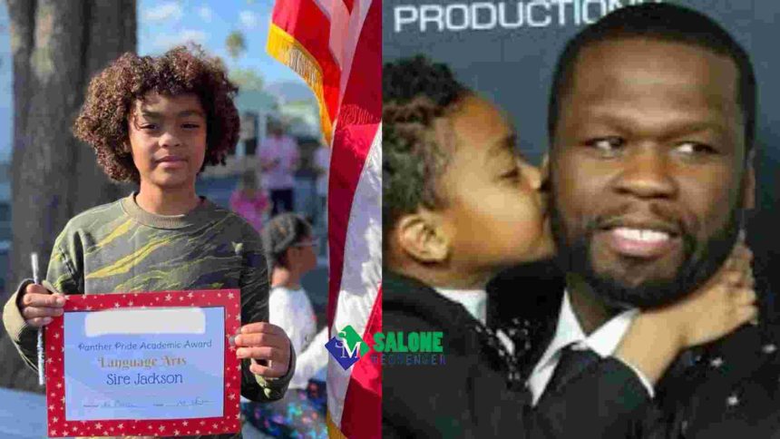 10-year-old son of 50 Cent wins best student award in US school, makes family proud