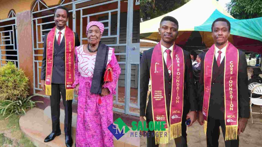 A Young Sierra Leonean Celebrates His Grandma for Her Undiluted Support During His Pursuit for Academic Excellence