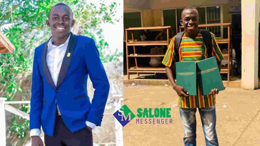 A Young Sierra Leonean Takes to His Facebook Account to Celebrate as he Awaits His Graduation