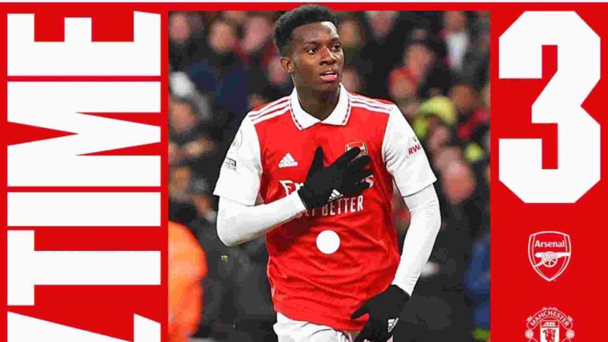 ARSENAL’S YOUNG NKETIAH’S BRACE HUMBLES MAN UNITED’S ERIC TEN HAG TACTICS TO GIVE ARSENAL’S 50th POINT IN A NUTCRACKER*