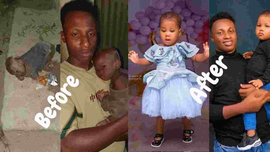 Man Who Rescued An Abandoned Baby in The Street Celebrates Her Transformation