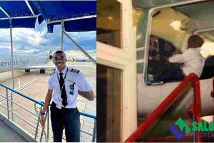 Determined Young man achieves his childhood dream of becoming a pilot after 11 years, celebrates achievement