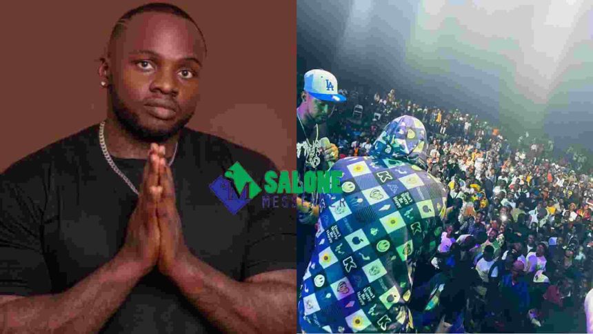 “ Respect to Kaodenero” Rapper Kaligraph Jones reacts after a success show in Tokeh