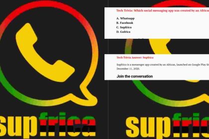 Ripple Nigeria use Supfrica (a WhatsApp like mobile application) in their trivia answers in their website