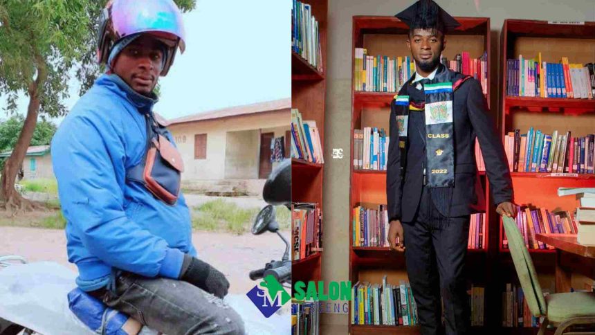 "Okada Rider To a Degree Holder" Determined Man celebrates as he bags University Degree, Makes his family proud