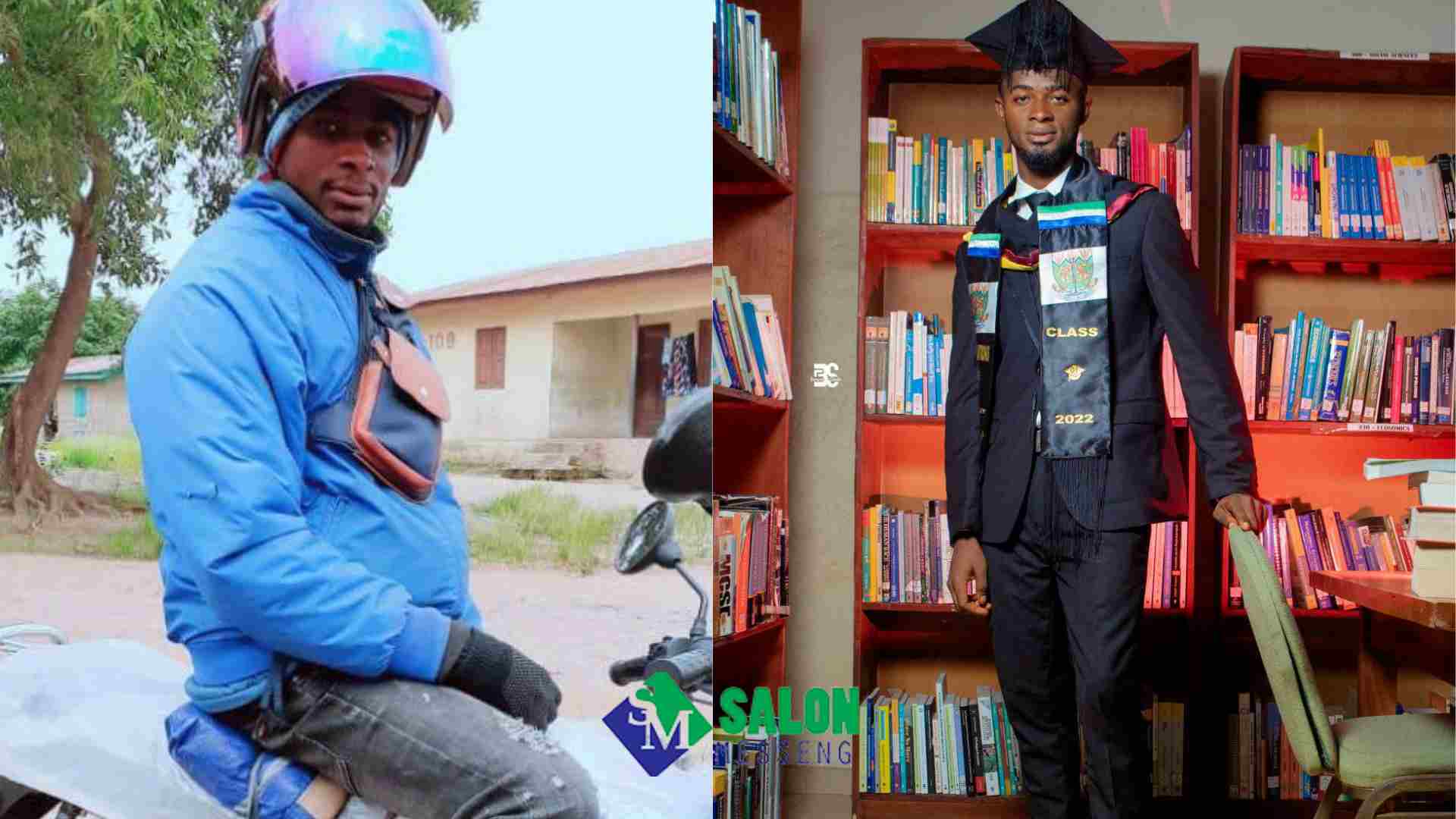 Okada Rider To a Degree Holder Determined Man celebrates as he bags University Degree, Makes his family proud "Okada Rider To a Degree Holder" Determined Man celebrates as he bags University Degree, Makes his family proud