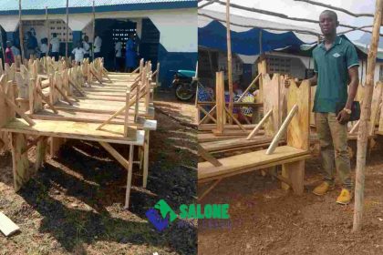 Amara Vanesta Kargbo Donates 40 Sets of School Furniture for McDonald Community Secondary School