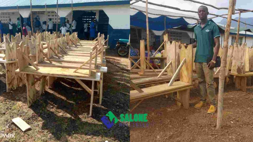 Amara Vanesta Kargbo Donates 40 Sets of School Furniture for McDonald Community Secondary School