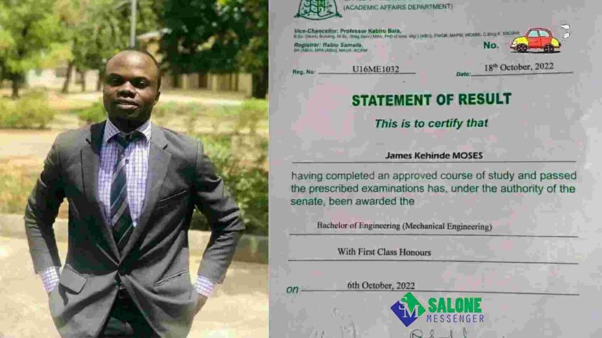 Double Degree in Six Years: Moses James Kehinde Sets Records at Prestigious Universities