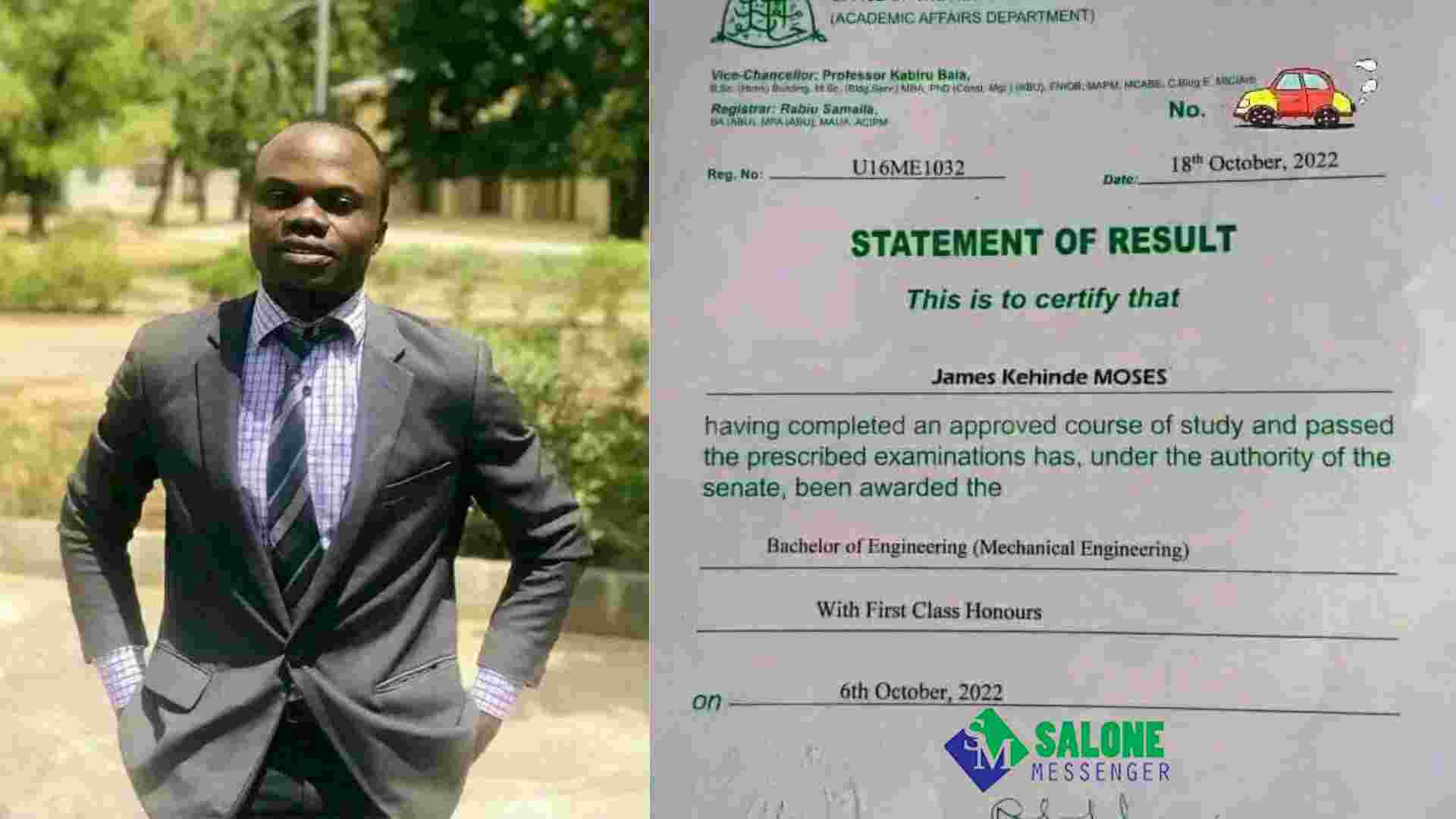 Double Degree in Six Years Moses James Kehinde Sets Records at Prestigious Universities Double Degree in Six Years: Moses James Kehinde Sets Records at Prestigious Universities