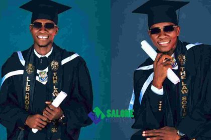 Lawyer from the slum, young man from the slum with not many opportunities celebrates as he graduates with a Bachelor of Laws
