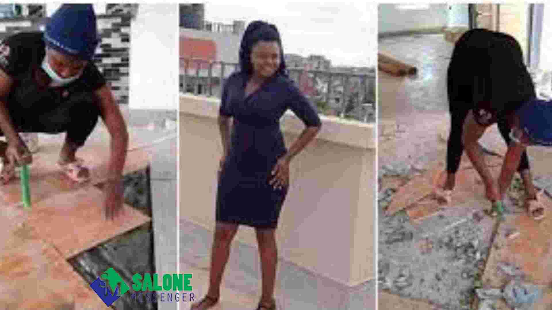 Resilient Lady Who Could Not Afford Money for College, Learns How to Install Tiles, Now Employs Resilient Lady Who Could Not Afford Money for College, Learns How to Install Tiles, Now Employs