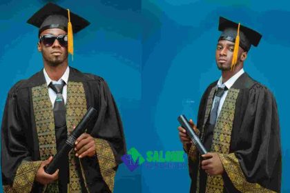 Talented Musician Celebrates as he Bags Degree from University, Makes Family proud.