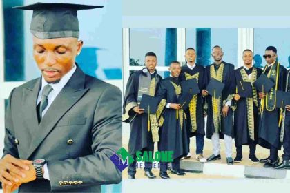 Young & Brilliant Sierra Leonean Celebrates as he Bags Sound Degree from University