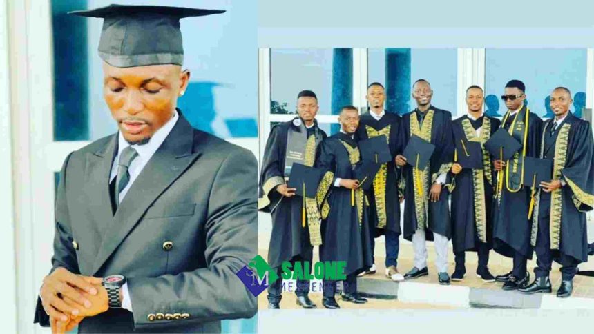 Young & Brilliant Sierra Leonean Celebrates as he Bags Sound Degree from University