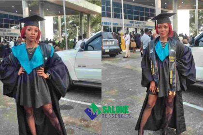 Young Sierra Leonean female Musician bags Degree in Music & Sound Engineering, Makes family proud.
