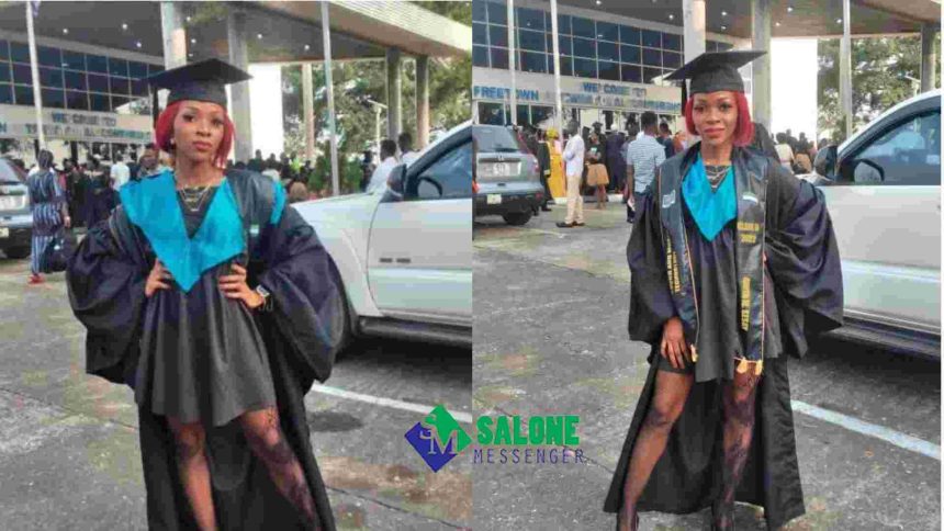 Young Sierra Leonean female Musician bags Degree in Music & Sound Engineering, Makes family proud.