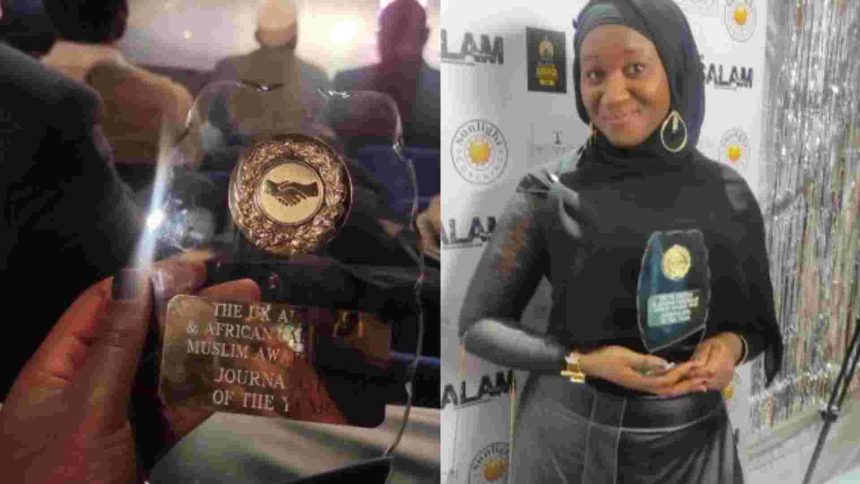 Award-Journalist Adama Juldeh Munu honored at UK Black Muslim Awards 2023 for her contributions to society
