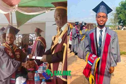 Brilliant African Celebrates as he bags degree from Central University