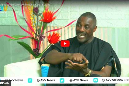 Idris Elba speaks on opportunities for Sierra Leone.