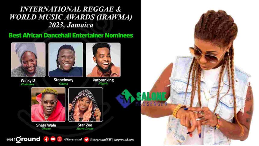 Sierra Leonean Musician Star Zee Nominated for Best African Dancehall Entertainer at International Reggae & World Music Awards