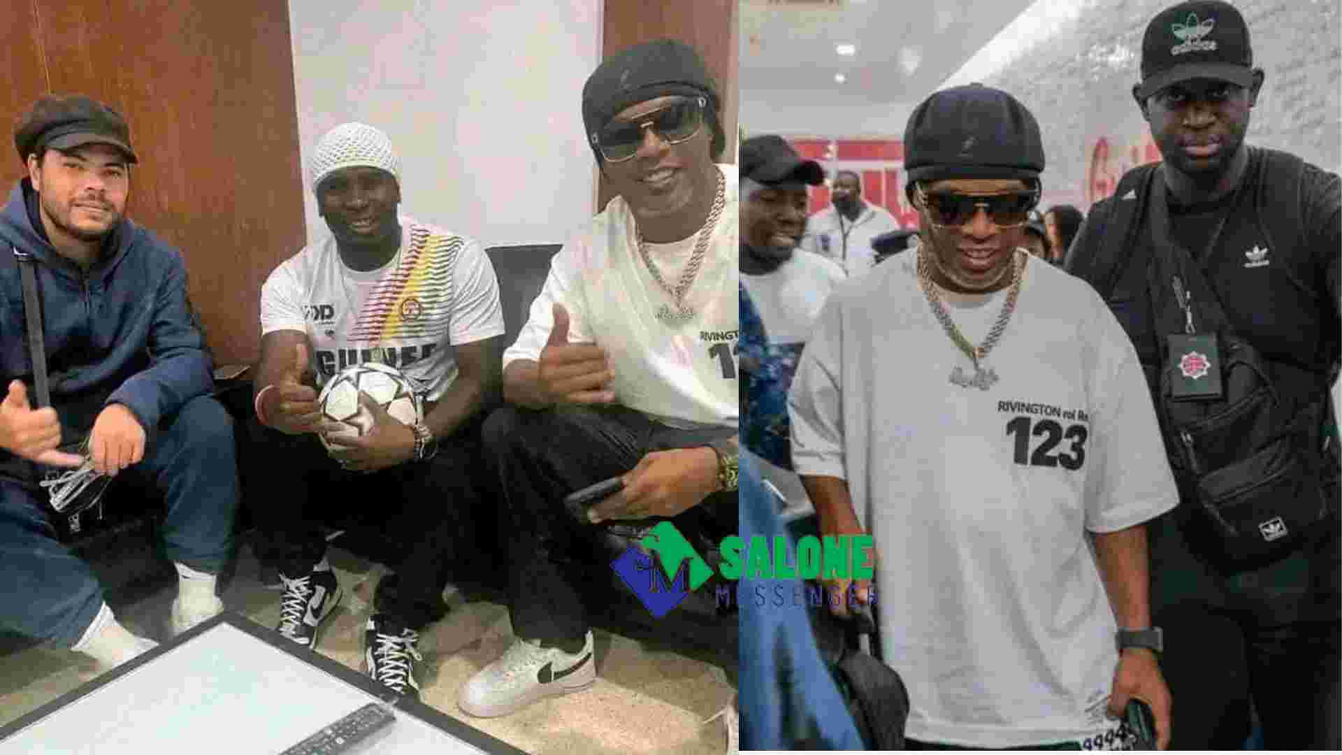 Soccer Legend Ronaldinho arrives in Guinea for Charity Game Soccer Legend Ronaldinho arrives in Guinea for Charity Game