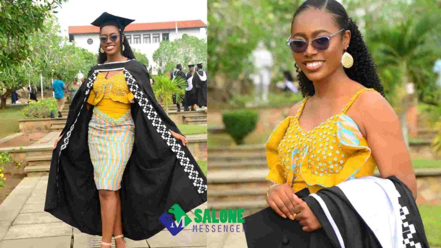 Beautiful Ghanaian Lady Bags Master of Science at Young age, Makes Family Proud