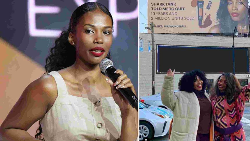 Young Black Lady Celebrates as her company Becomes the Biggest Makeup Company