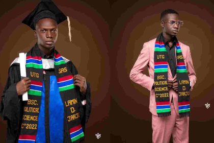 Young & Brilliant Gambian Celebrates as he Bags a sound Degree