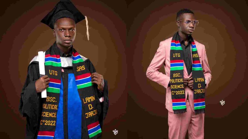 Young & Brilliant Gambian Celebrates as he Bags a sound Degree