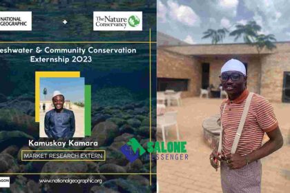 Young & Brilliant Sierra Leonean Selected for Freshwater and Community Conservation Externship