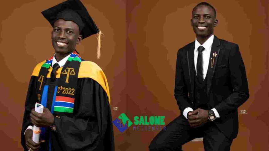 Young Gambian man Who lost his Dad on his Admission Day has finally graduates with Bachealors of Law