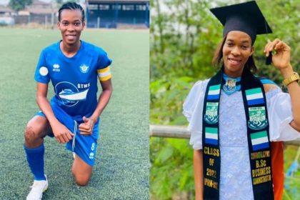 FC Kallon's women's club Captain, has graduated with a first-class degree in Business Administration from the Institute of Public Administration and Management (IPAM)