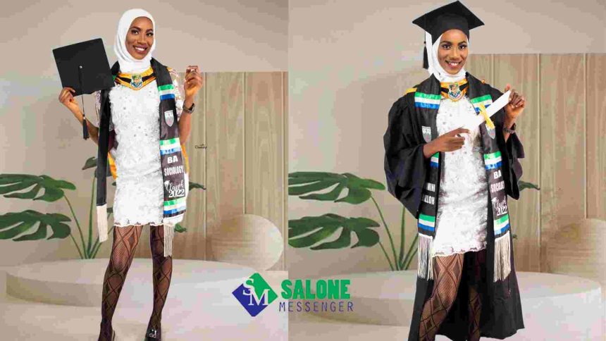 Brilliant Lady Celebrates as she bags degree in Sociology, makes family proud
