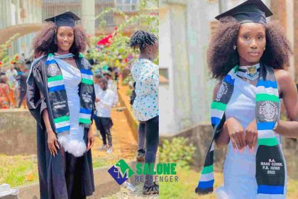 Brilliant & Young Sierra Leonean Lady Who lost her Dad before her Graduation pens a heartfelt message to him