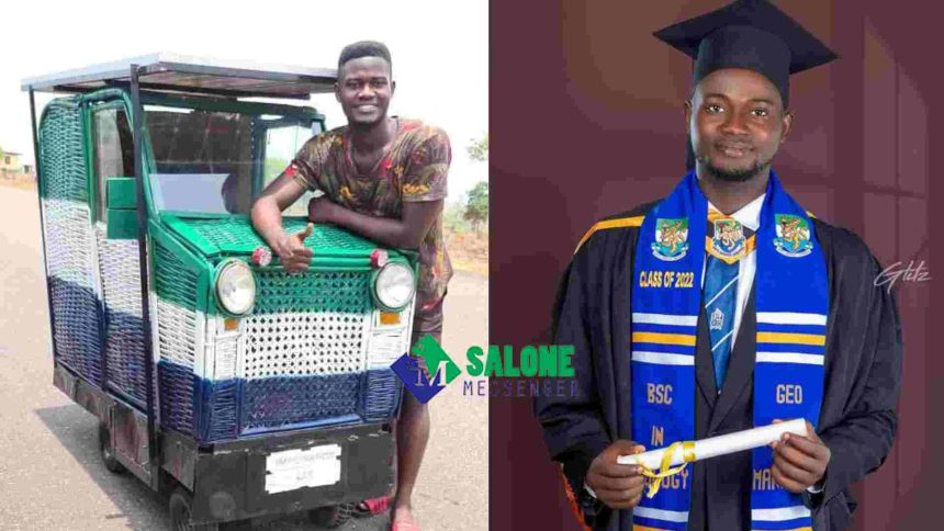 Emmanuel Young Man Who Invented Solar-Powered car Bags a Degree in Geology, Makes Family Proud