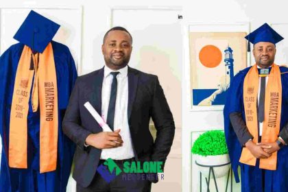 Man graduates with Masters in Marketing Despite the numerous constrains
