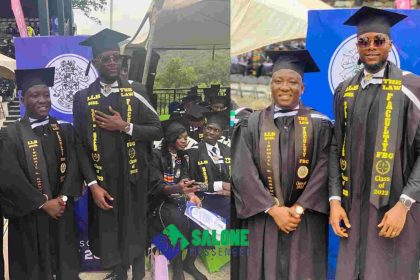 Popular Sierra Leonean Journalist Celebrates as he bags Bachelor of Law from the University